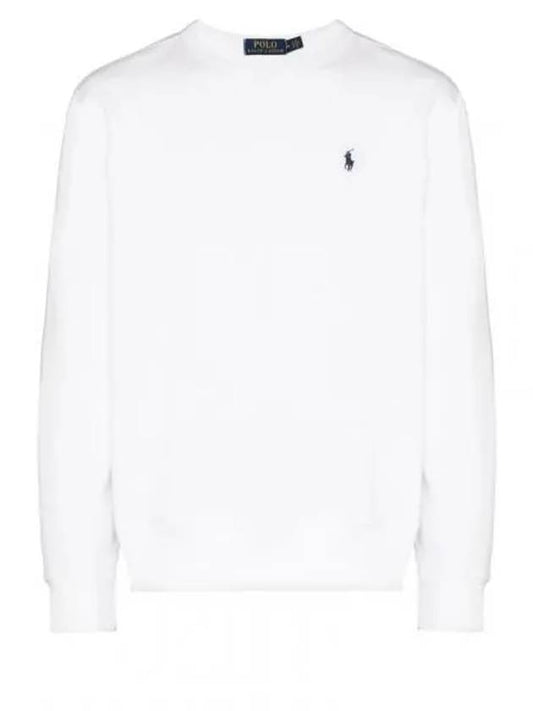 Embroidered Logo Pony Crew Neck Sweatshirt White - POLO RALPH LAUREN - BALAAN 2