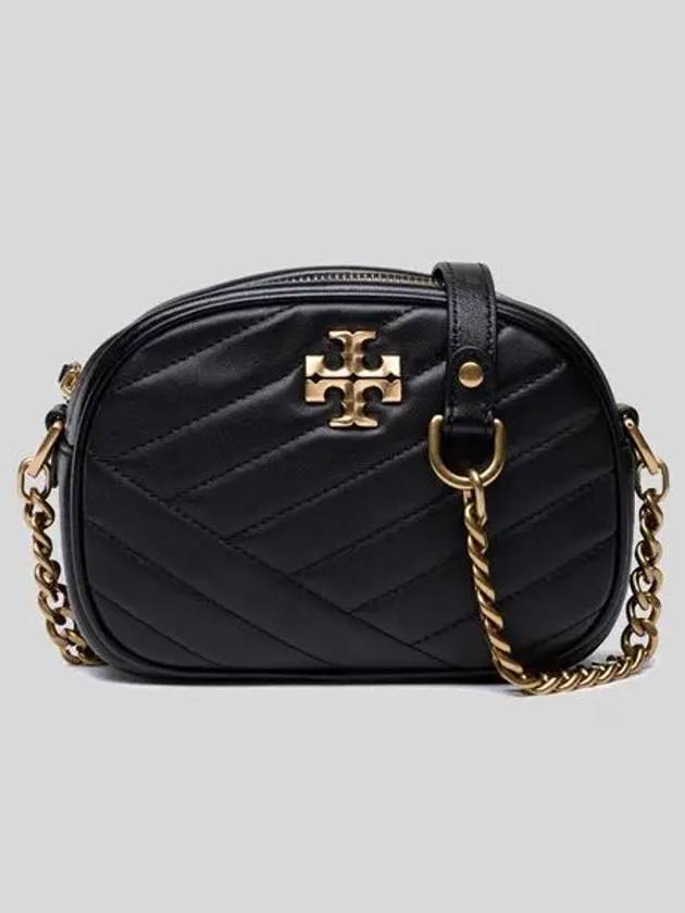 Chevron Kira Small Camera Cross Bag Black - TORY BURCH - BALAAN 2