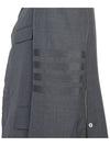 Men's Plain Weave 4 Bar Chesterfield Over Single Coat Dark Grey - THOM BROWNE - BALAAN.