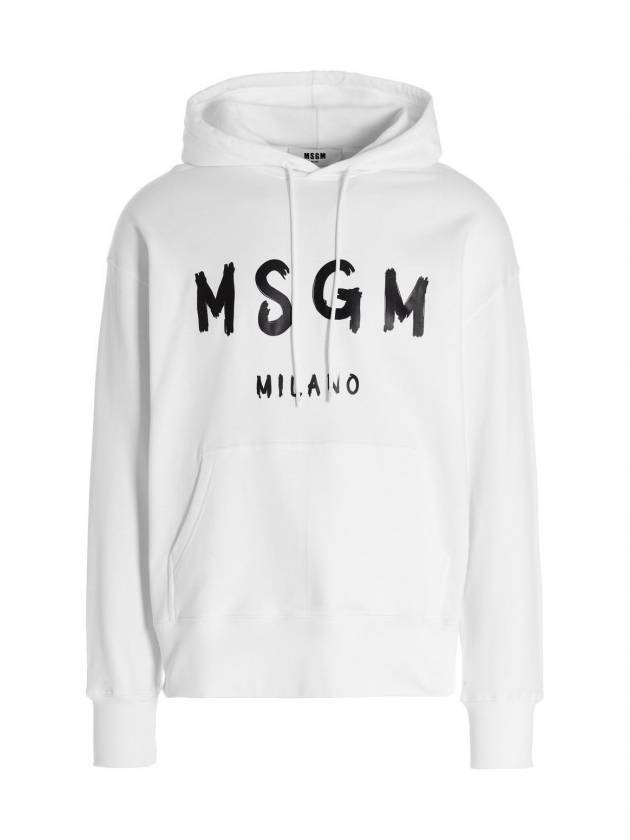 logo printing hood white - MSGM - BALAAN 1