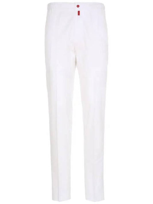 24SS UPLAC K06S9901 WHITE Drawstring Light Cotton Pants - KITON - BALAAN 2