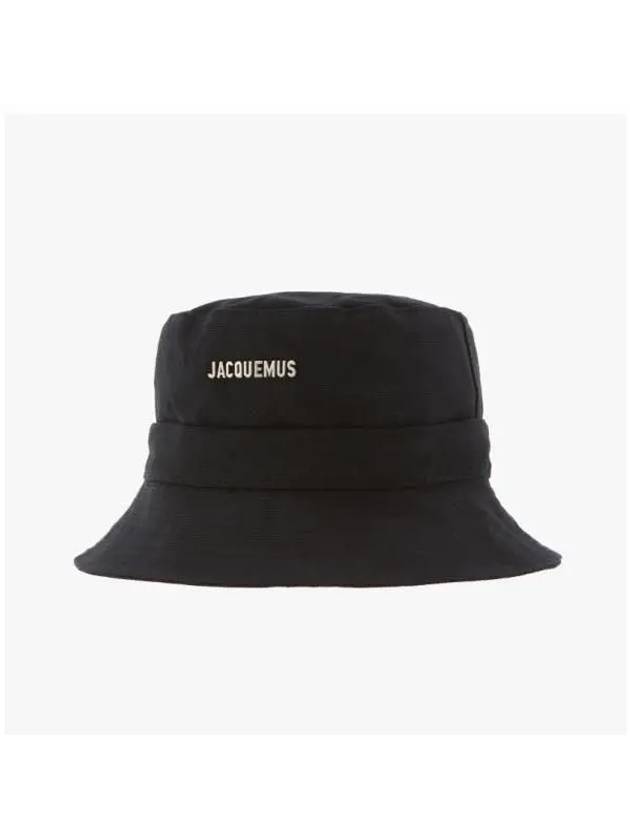 Le Bob Gadjo Bucket Hat Black - JACQUEMUS - BALAAN 4