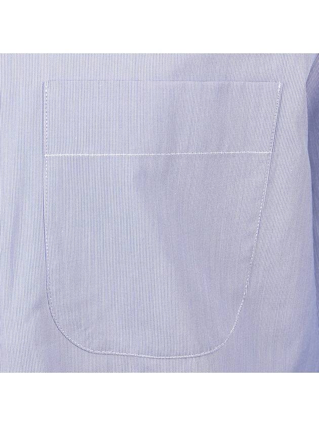 Stitched Cotton Long Sleeve Shirt Pale Blue - MAISON MARGIELA - 8