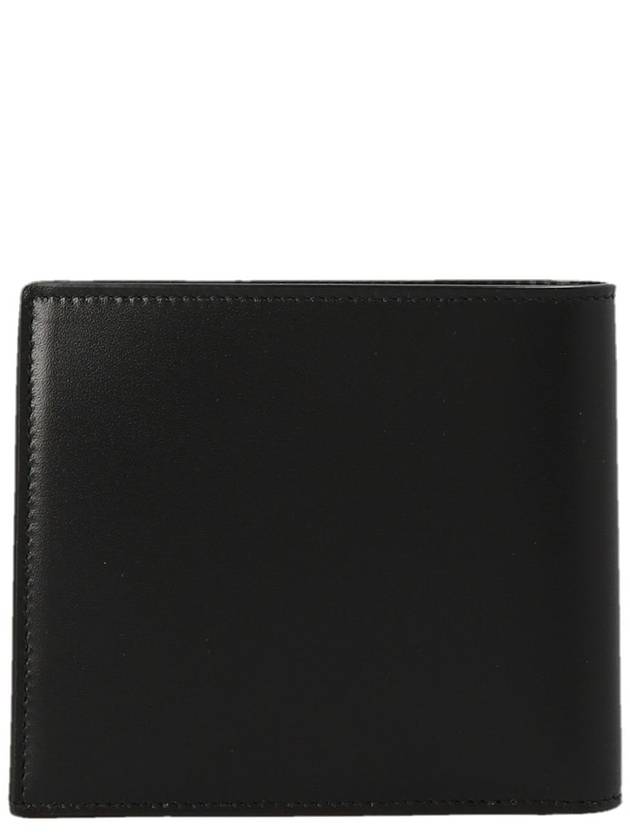 Cassandre East West Monogram Smooth Leather Wallet Black - SAINT LAURENT - BALAAN 3