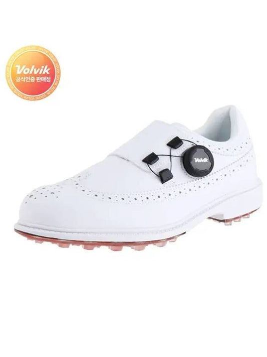 Betty Autolock Classic Golf Shoes White - VOLVIK - BALAAN 1