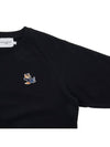 Dressed Fox Patch Sweatshirt Black - MAISON KITSUNE - BALAAN 5