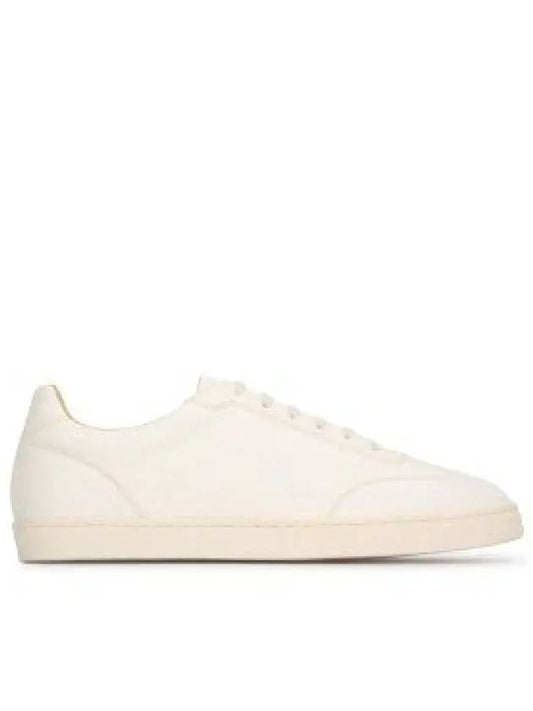 Deerskin Trainers Latex Sole Low Top Sneakers White - BRUNELLO CUCINELLI - BALAAN 2