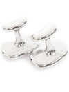 925 Sterling Silver Elsa Peretti 18MM Blank Design Cuff Links - TIFFANY & CO. - BALAAN 5