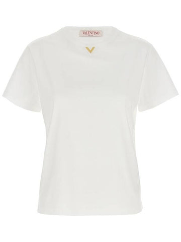 Valentino Garavani Valentino 'V Gold' T-Shirt - VALENTINO - BALAAN 1