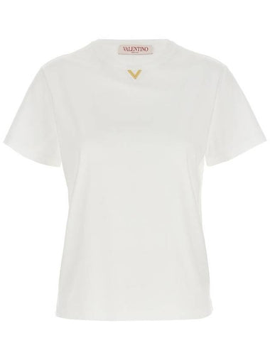 Valentino Garavani Valentino 'V Gold' T-Shirt - VALENTINO - BALAAN 1