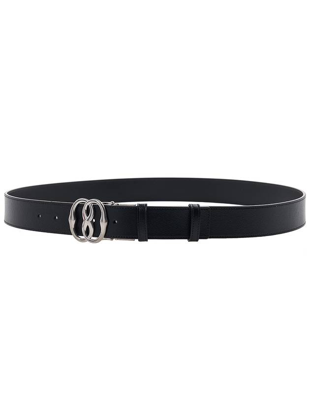 Men's Emblem Leather Belt EMBLEM 35 ADR U901P - BALLY - BALAAN 5