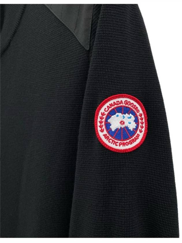 Men's Stormont Half Zip-Up Knit Top Black - CANADA GOOSE - BALAAN 4