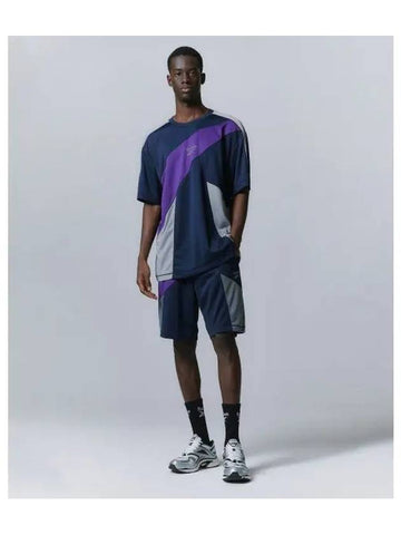 Paneled Vector Mesh Shorts Navy - REEBOK - BALAAN 1