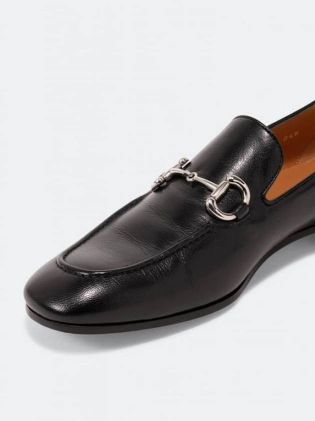 Horsebit Leather Loafers Black - GUCCI - BALAAN 4