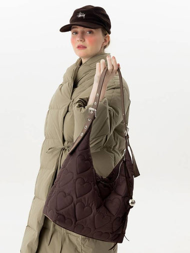 Fudge Shoulder Bag Brown Heart - HOLLY LOVES LOVE - BALAAN 1