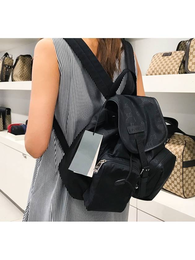 GG Pocket Nylon Backpack BLack - GUCCI - BALAAN 3