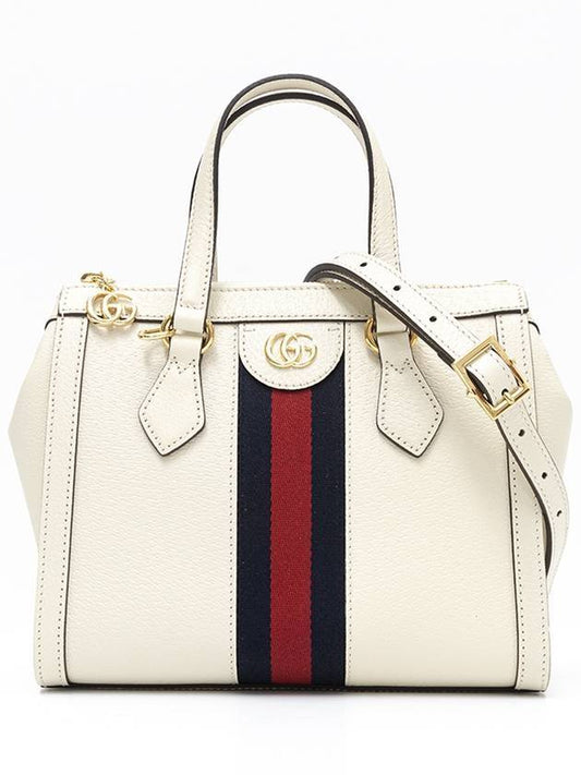 Women s GG Ophidia Web Tote Bag White - GUCCI - BALAAN 1