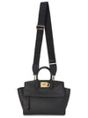 Studio Soft Top Handle Tote Bag Black - SALVATORE FERRAGAMO - BALAAN 9