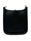 Evelyne 16 Clemence Gold Cross Bag Black - HERMES - BALAAN 4