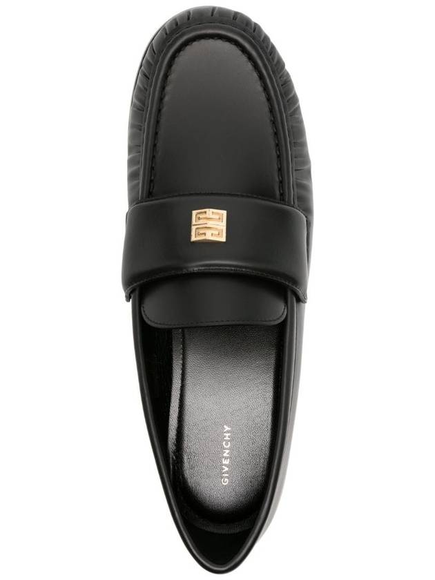 4G Leather Loafers Black - GIVENCHY - BALAAN 5