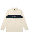 Tech color block polo t shirt CREAM MAN - MALBON GOLF - BALAAN 1