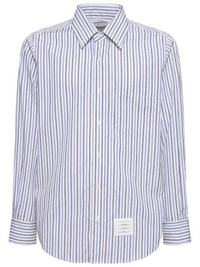 Striped Poplin Shirt MWL272AF0552 - THOM BROWNE - BALAAN 2