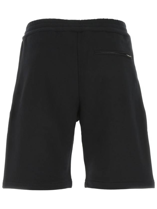 Men's White Graffiti Logo Shorts Black - ALEXANDER MCQUEEN - BALAAN 3