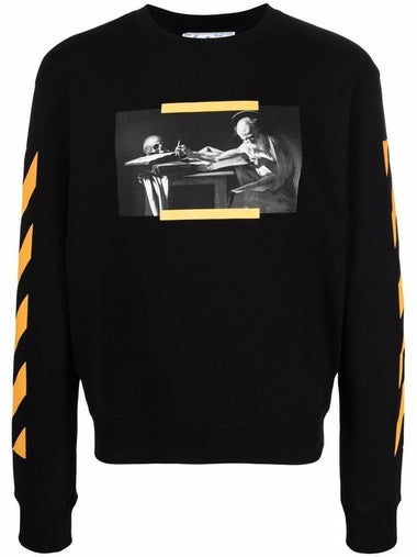 Men's Caravaggio Painting Sweatshirt Black - OFF WHITE - BALAAN 1