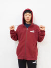 0185411601Sideline tape logo hooded zipper jacketburgundy - PUMA - BALAAN 14