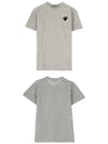 YZ-T006-051-1 Wappen Round Short Sleeve T-Shirt Gray Men's T-Shirt TEO - COMME DES GARCONS - BALAAN 5