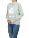 Moby Logo Print Sweatshirt Light Blue - ISABEL MARANT ETOILE - BALAAN 5