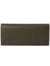 Men's Logo Pebble Grain Leather Long Wallet Brown - THOM BROWNE - BALAAN 3