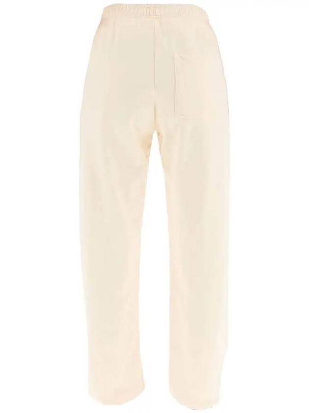 Serif Logo Cotton Track Pants Cream - SPORTY & RICH - BALAAN 4