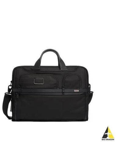 Alpha Compact Large Screen Laptop Briefcase Black 1173021041 - TUMI - BALAAN 1