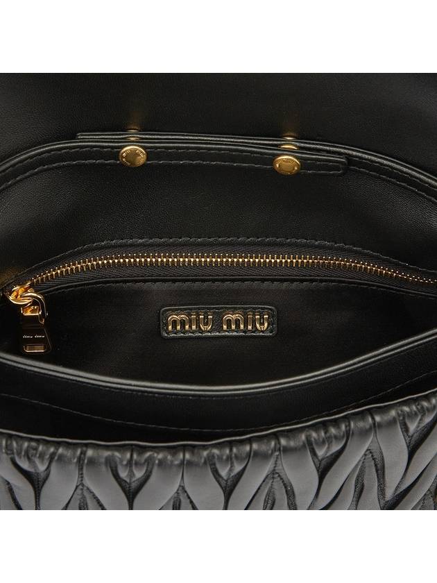 Matelasse Nappa Leather Shoulder Bag Black - MIU MIU - BALAAN 11