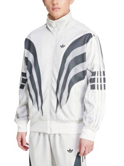 3 Stripe Print Track Jacket White - ADIDAS - BALAAN 2