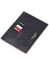 RWB Edge Stain Double Sided Card Holder Black - THOM BROWNE - BALAAN 6