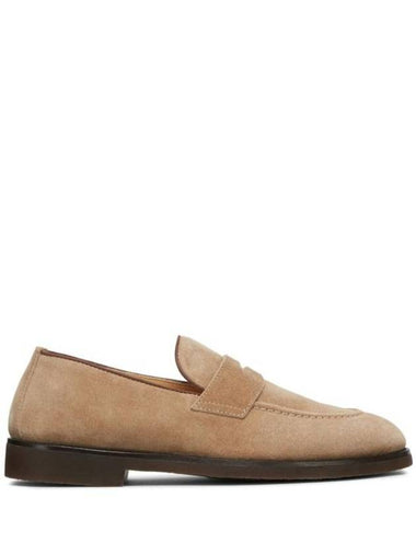 Penny Suede Loafers Beige - BRUNELLO CUCINELLI - BALAAN 1