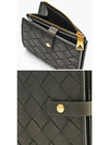 Intrecciato Zipper Half Wallet Grey - BOTTEGA VENETA - BALAAN 4