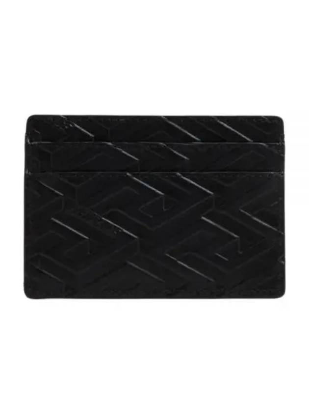 La Greca Signature Card Wallet Black - VERSACE - BALAAN 1