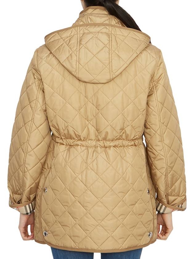 Diamond Quilted Nylon Jacket Archive Beige - BURBERRY - BALAAN 7