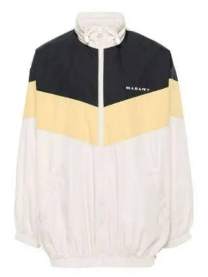 Brad Embroidered Logo Oversized Track Jacket White - ISABEL MARANT - BALAAN 2