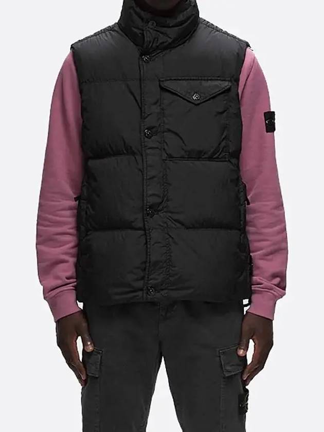 Crinkle Reps R-NY Down Vest Black - STONE ISLAND - BALAAN 3