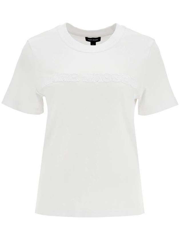 t-shirt with patch logo design - MARC JACOBS - BALAAN 1