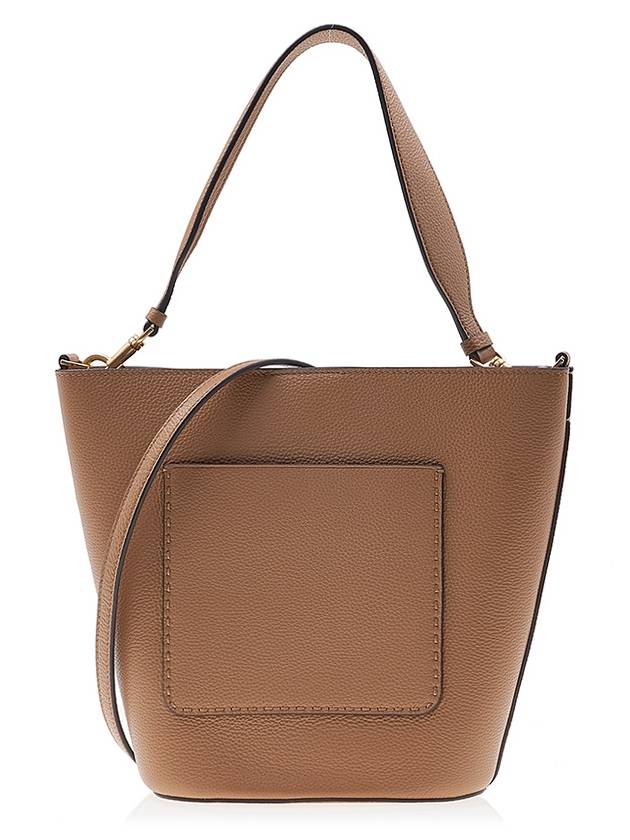 McGraw Logo Bucket Bag Beige - TORY BURCH - BALAAN 4