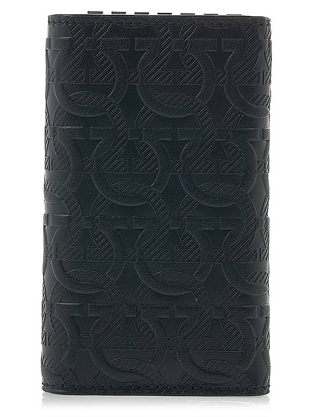 Gancini key wallet 66 1072 NERO PEBBLE 0753609 - SALVATORE FERRAGAMO - BALAAN 3