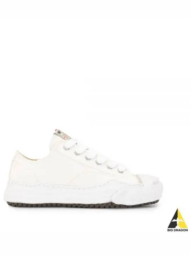 A05FW702 white Hank OG sole canvas low top sneakers - MIHARA YASUHIRO - BALAAN 1