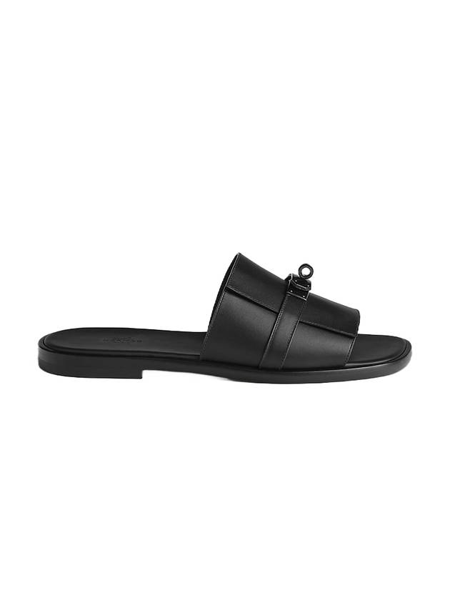 Men's Gabriel Gabriel Sandals Black - HERMES - BALAAN 1