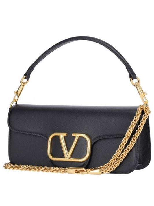 V Logo Shoulder Bag Black - VALENTINO - BALAAN 2