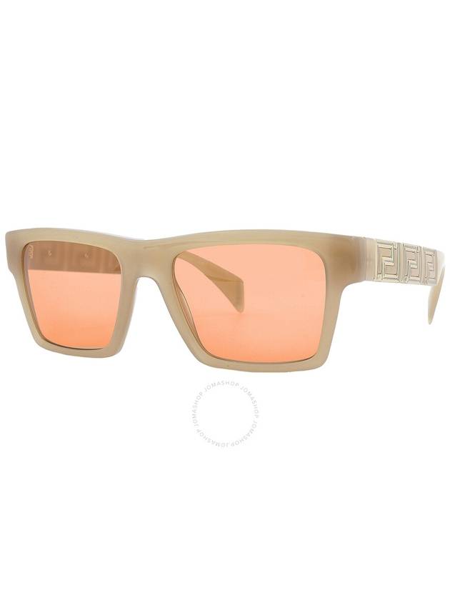 Versace Dark Orange Rectangular Men's Sunglasses VE4445 541174 54 - VERSACE - BALAAN 3